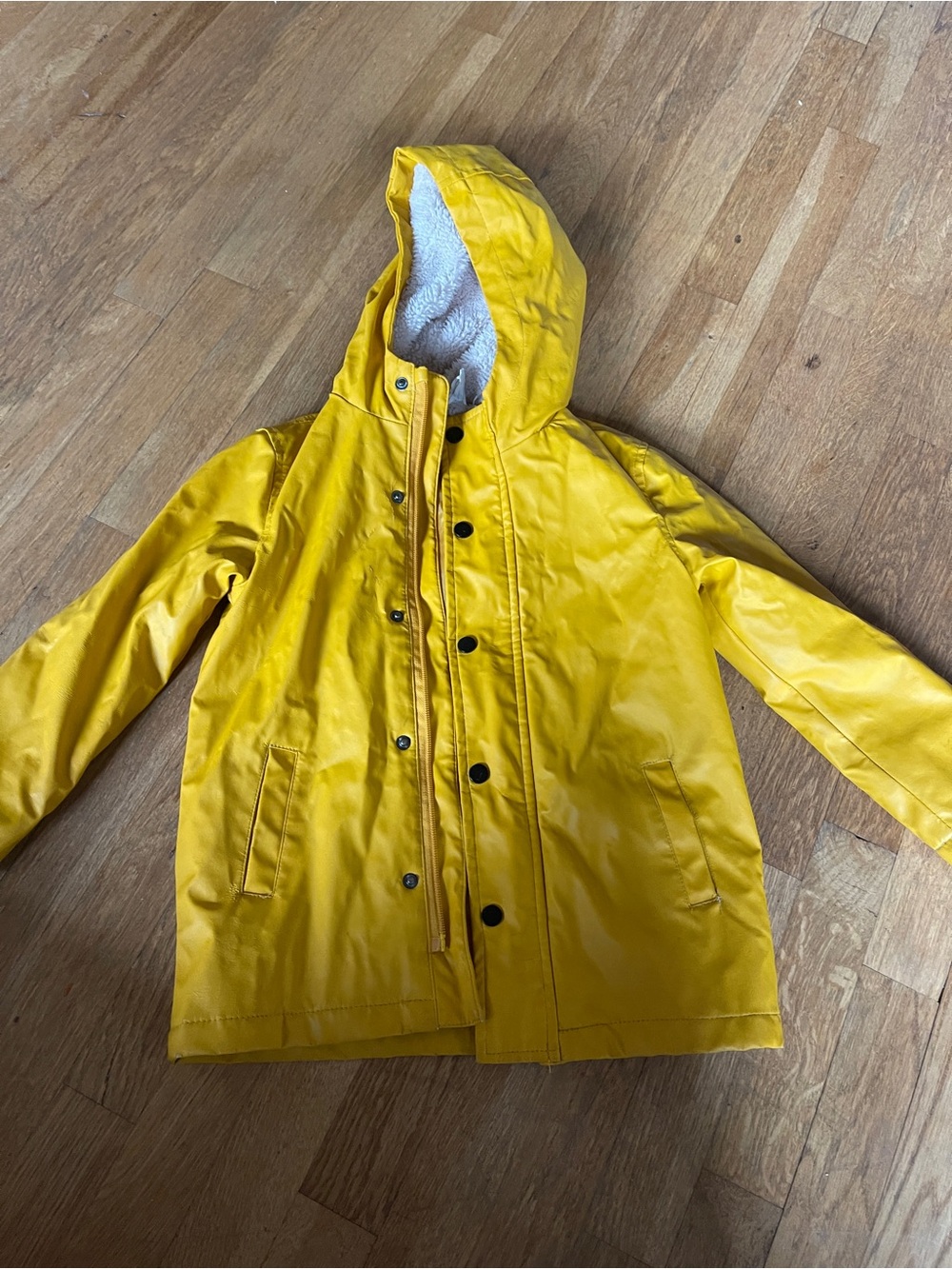 HEMA Yellow Hooded Rain Jacket